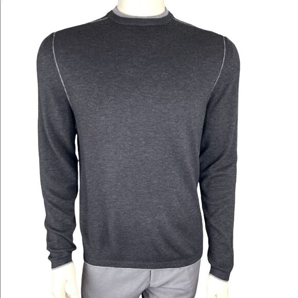 Men's L/S Crew Neck Sweater by Robert Barakett of Montreal Sz M Great Condition - Picture 1 of 1